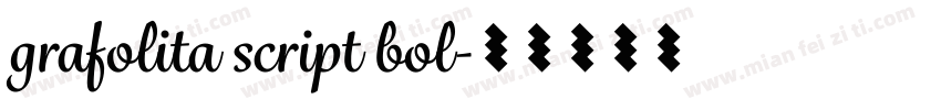 grafolita script bol字体转换
